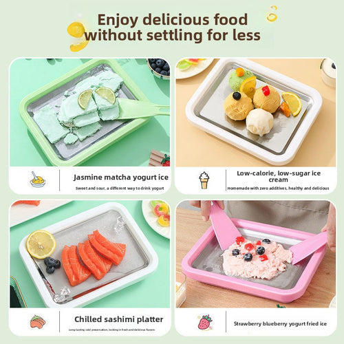 Mini DIY Manual Ice Cream and Yogurt Maker for Home